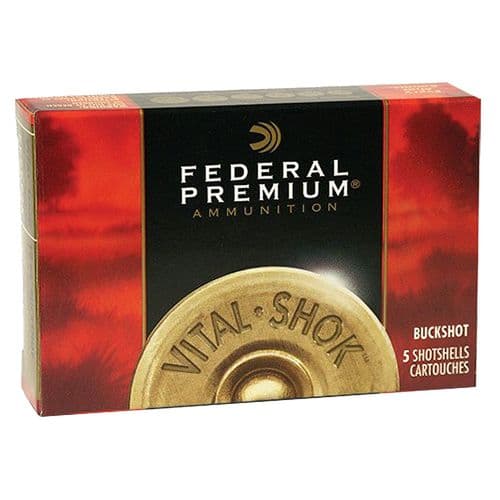 Federal P15800 Premium Vital-Shok 12 Gauge 3" 15 Pellets 00 Buck Shot 5 Bx/ 50 Cs Federal P15800 Premium Vital-Shok 12 Gauge 3" 15 Pellets 00 Buck Shot 5 Bx/ 50 Cs