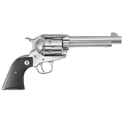 Ruger 5134 Vaquero SASS 45 Colt (LC) 6rd 5.50" High Gloss Stainless Steel Checkered Black Polymer Grip (2 of 2) Ruger 5134 Vaquero SASS 45 Colt (LC) 6rd 5.50" High Gloss Stainless Steel Checkered Black Polymer Grip (2 of 2)