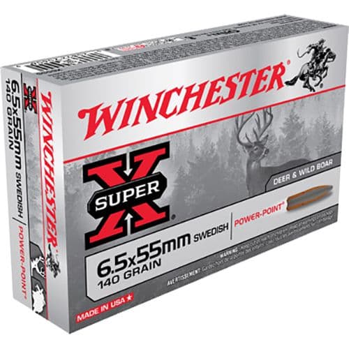 Winchester Ammo Power-Point 6.5x55 Swedish 140 gr Power Point - X6555 Winchester Ammo Power-Point 6.5x55 Swedish 140 gr Power Point - X6555