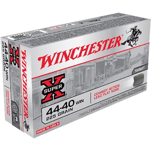 Winchester Ammo Super X Cowboy Action 44-40 Win 225 gr Lead Flat Nose - USA4440CB Winchester Ammo Super X Cowboy Action 44-40 Win 225 gr Lead Flat Nose - USA4440CB