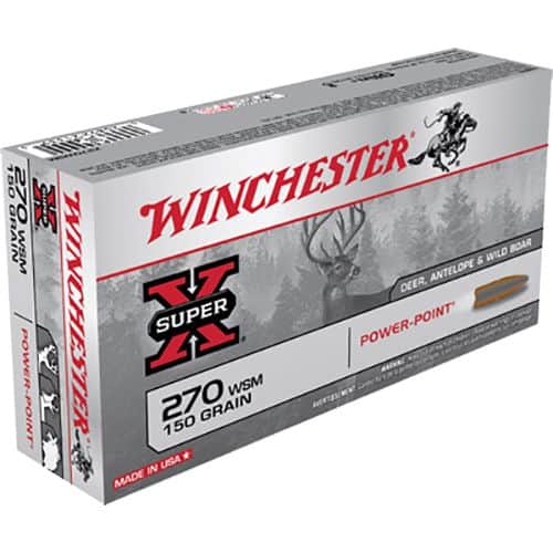 Winchester Ammo Power-Point 270 WSM 150 gr Power Point - X270WSM Winchester Ammo Power-Point 270 WSM 150 gr Power Point - X270WSM