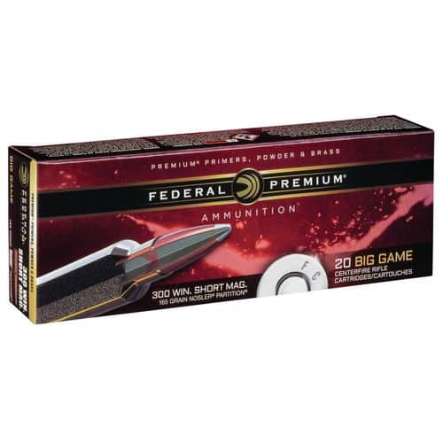 Federal P300WSME Premium 300 WSM 165 gr Nosler Partition (NP) 20 Bx/ 10 Cs Federal P300WSME Premium 300 WSM 165 gr Nosler Partition (NP) 20 Bx/ 10 Cs