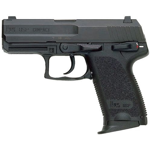 HK 81000345 USP Compact V7 LEM 45 ACP 3.78" 8+1 (2) Black Black Steel Slide Black Polymer Grip HK 81000345 USP Compact V7 LEM 45 ACP 3.78" 8+1 (2) Black Black Steel Slide Black Polymer Grip