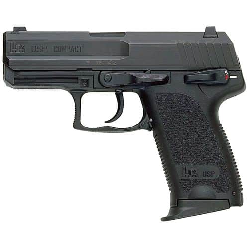 HK 81000345 USP Compact V7 LEM 45 ACP 3.78" 8+1 (2) Black Black Steel Slide Black Polymer Grip HK 81000345 USP Compact V7 LEM 45 ACP 3.78" 8+1 (2) Black Black Steel Slide Black Polymer Grip