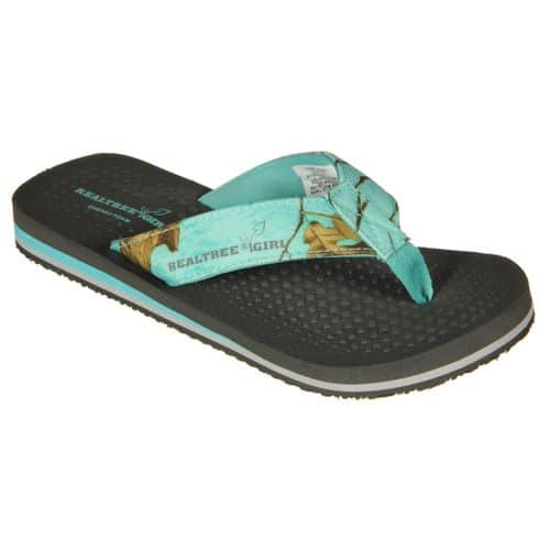 RealTree Girl Ms. Bay Flip Flop Sandals - Mint Xtra RealTree Girl Ms. Bay Flip Flop Sandals - Mint Xtra