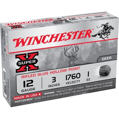 Winchester Ammo X123RS15 Super X 12 Gauge 3" 1 oz Rifled Slug Shot 5 Bx Winchester Ammo X123RS15 Super X 12 Gauge 3" 1 oz Rifled Slug Shot 5 Bx