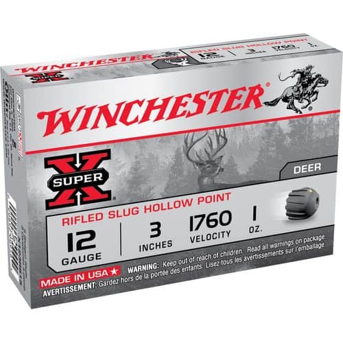 Winchester Ammo X123RS15 Super X 12 Gauge 3" 1 oz Rifled Slug Shot 5 Bx Winchester Ammo X123RS15 Super X 12 Gauge 3" 1 oz Rifled Slug Shot 5 Bx