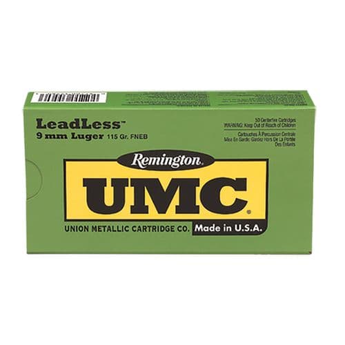 Remington Ammunition 23785 UMC 9mm Luger 115 gr Flat Nose Enclosed Base (FNEB) 50 Bx/ 10 Cs Remington Ammunition 23785 UMC 9mm Luger 115 gr Flat Nose Enclosed Base (FNEB) 50 Bx/ 10 Cs