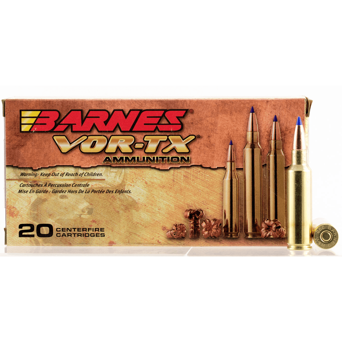 Barnes Bullets 21536 VOR-TX Rifle 300 WSM 165 gr Tipped TSX Boat Tail Ammo Barnes Bullets 21536 VOR-TX Rifle 300 WSM 165 gr Tipped TSX Boat Tail Ammo
