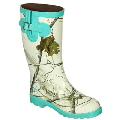 RealTree Girl Ms. JoJo Rain Boot - Snow/Mint RealTree Girl Ms. JoJo Rain Boot - Snow/Mint