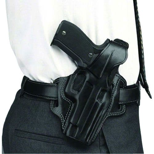 Galco FL266B Fletch High Ride Black Leather Belt 1911 4.25" Right Hand Galco FL266B Fletch High Ride Black Leather Belt 1911 4.25" Right Hand