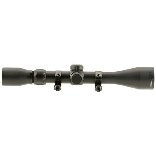 TruGlo TG-853940B Trushot Black Anodized 3-9x40mm 1" Tube Duplex Reticle w/Rings TruGlo TG-853940B Trushot Black Anodized 3-9x40mm 1" Tube Duplex Reticle w/Rings