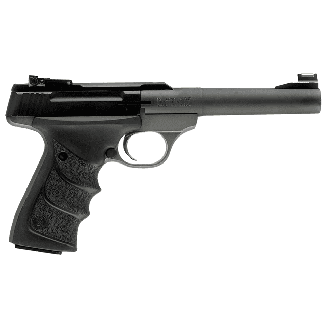 Browning 051448490 Buck Mark Practical *CA Compliant 22 LR 10+1 5.50" Taper Bull Barrel, Matte Black Serrated Steel Slide, Matte Gray Aluminum Frame & Black Ultragrip RX Grips Browning 051448490 Buck Mark Practical *CA Compliant 22 LR 10+1 5.50" Taper Bull Barrel, Matte Black Serrated Steel Slide, Matte Gray Aluminum Frame & Black Ultragrip RX Grips