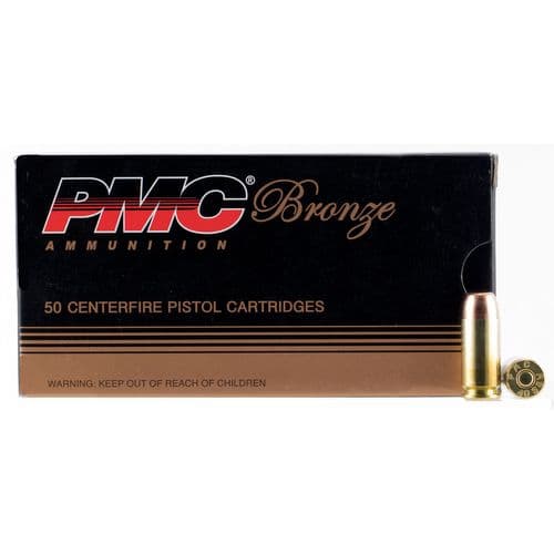 PMC 40E Bronze 40 S&W 180 gr Full Metal Jacket Flat Point (FMJFP) 50 Bx/ 20 Cs PMC 40E Bronze 40 S&W 180 gr Full Metal Jacket Flat Point (FMJFP) 50 Bx/ 20 Cs