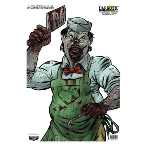 Birchwood Casey 35655 Darkotic Zombie Butcher Hanging Paper Target 12" x 18" 8 Per Pack Birchwood Casey 35655 Darkotic Zombie Butcher Hanging Paper Target 12" x 18" 8 Per Pack