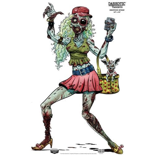 Birchwood Casey 35665 Darkotic Zombie Valley Girl Hanging Paper Target 12" x 18" 8 Per Pack Birchwood Casey 35665 Darkotic Zombie Valley Girl Hanging Paper Target 12" x 18" 8 Per Pack