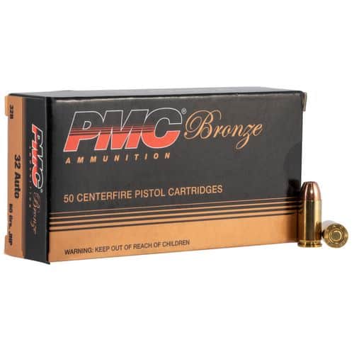 PMC 32B Bronze 32 ACP 60 gr Jacketed Hollow Point (JHP) 50 Bx/ 20 Cs PMC 32B Bronze 32 ACP 60 gr Jacketed Hollow Point (JHP) 50 Bx/ 20 Cs