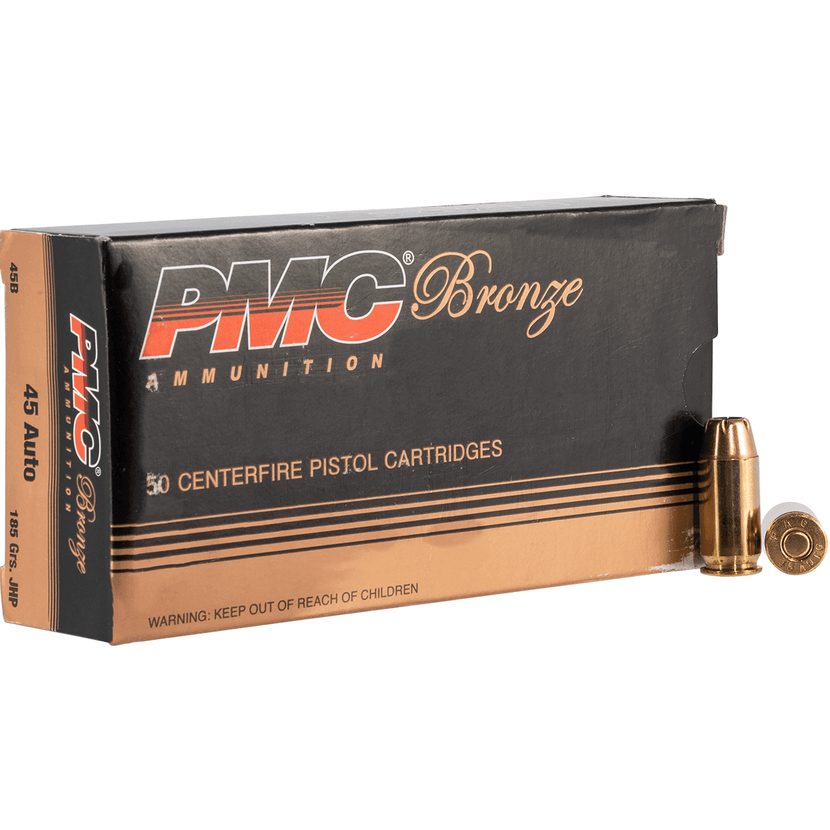 PMC 45B Bronze 45 ACP 185 gr Jacket Hollow Point 50 Per Box-45B PMC 45B Bronze 45 ACP 185 gr Jacket Hollow Point 50 Per Box-45B