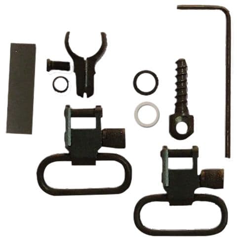 Grovtec US Inc GTSW40 Barrel Band Swivel Set 1" Black Steel Fits Tube Magazines of .420"-.470" Diameter Grovtec US Inc GTSW40 Barrel Band Swivel Set 1" Black Steel Fits Tube Magazines of .420"-.470" Diameter