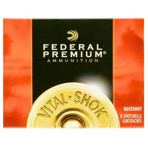 Federal P135F00 Premium Vital-Shok 12 Gauge 3.5" 18 Pellets 00 Buck Shot 5 Bx/ 50 Cs Federal P135F00 Premium Vital-Shok 12 Gauge 3.5" 18 Pellets 00 Buck Shot 5 Bx/ 50 Cs