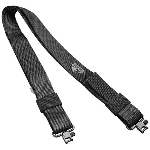Butler Creek 80091 Quick Carry Sling with Uncle Mike's Locking Swivels 1.25" W x 27"- 36" L Adjustable Black Nylon Webbing for Rifle Butler Creek 80091 Quick Carry Sling with Uncle Mike's Locking Swivels 1.25" W x 27"- 36" L Adjustable Black Nylon Webbing for Rifle