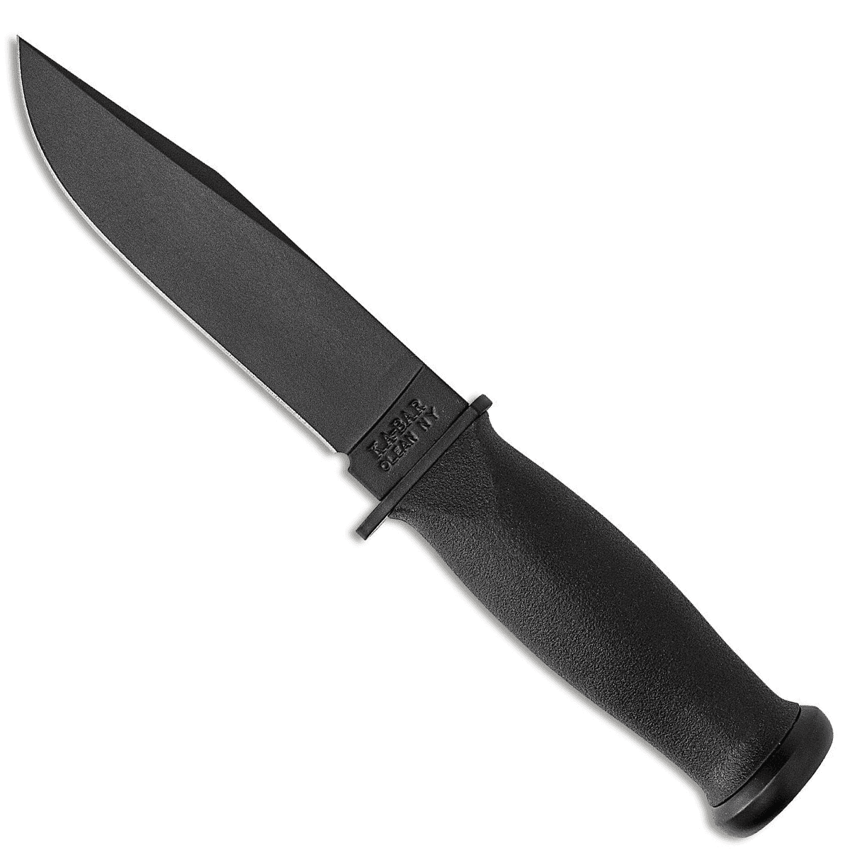 Ka-Bar 2221 Mark I 5.13" Fixed Clip Point Plain 1095 Cro-Van Blade Black Kraton G Handle Ka-Bar 2221 Mark I 5.13" Fixed Clip Point Plain 1095 Cro-Van Blade Black Kraton G Handle