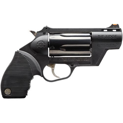 Taurus 2441021PFS Judge Public Defender 45 Colt (LC) 5rd 2" Black Stainless Steel Cylinder & Barrel Black Polymer Frame Black Ribber Grip Taurus 2441021PFS Judge Public Defender 45 Colt (LC) 5rd 2" Black Stainless Steel Cylinder & Barrel Black Polymer Frame Black Ribber Grip