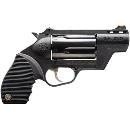 Taurus 2441021PFS Judge Public Defender 45 Colt (LC) 5rd 2" Black Stainless Steel Cylinder & Barrel Black Polymer Frame Black Ribber Grip Taurus 2441021PFS Judge Public Defender 45 Colt (LC) 5rd 2" Black Stainless Steel Cylinder & Barrel Black Polymer Frame Black Ribber Grip
