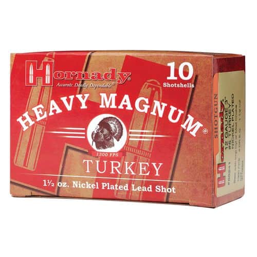 Hornady 86242 Heavy Magnum Turkey 12 Gauge 3" 1 1/2 oz 4 Shot 10 Bx/ 10 Cs Hornady 86242 Heavy Magnum Turkey 12 Gauge 3" 1 1/2 oz 4 Shot 10 Bx/ 10 Cs