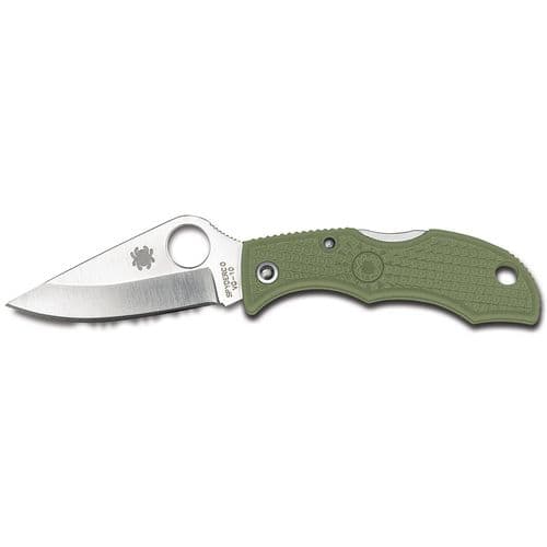 Spyderco LFGP3 Lady Bug Lightweight 1.94" Folding Clip Point Plain VG-10 Stainless Steel Blade/FRN Foliage Green Handle Spyderco LFGP3 Lady Bug Lightweight 1.94" Folding Clip Point Plain VG-10 Stainless Steel Blade/FRN Foliage Green Handle