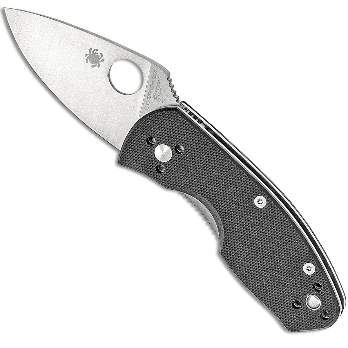 Spyderco C148GP Ambitious 2.25" Folding Drop Point Plain 8Cr13MoV SS Blade/ G10 Black Handle Spyderco C148GP Ambitious 2.25" Folding Drop Point Plain 8Cr13MoV SS Blade/ G10 Black Handle