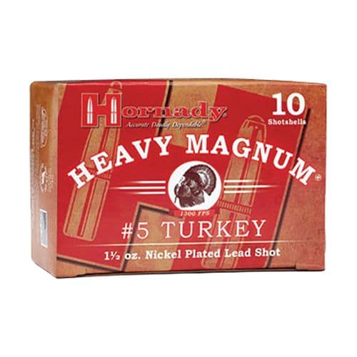 Hornady 86244 Heavy Magnum Turkey 12 Gauge 3" 1 1/2 oz 6 Shot 10 Bx/ 10 Cs Hornady 86244 Heavy Magnum Turkey 12 Gauge 3" 1 1/2 oz 6 Shot 10 Bx/ 10 Cs