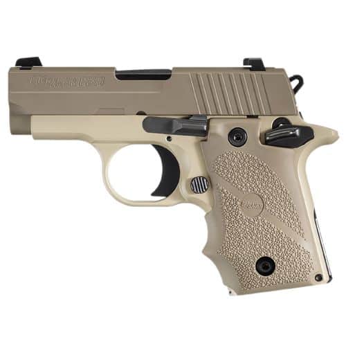 Sig Sauer 238380DES P238 Micro-Compact 380 ACP 2.70" 7+1 Desert Tan Cerakote Flat Dark Earth Hogue Wraparound Rubber Grip Sig Sauer 238380DES P238 Micro-Compact 380 ACP 2.70" 7+1 Desert Tan Cerakote Flat Dark Earth Hogue Wraparound Rubber Grip