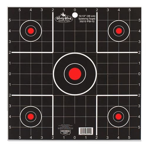Birchwood Casey 35212 Dirty Bird Sight-In Bullseye Hanging Tagboard Target 12" 12 Per Pack Birchwood Casey 35212 Dirty Bird Sight-In Bullseye Hanging Tagboard Target 12" 12 Per Pack