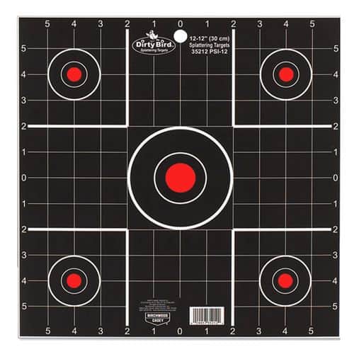 Birchwood Casey 35212 Dirty Bird Sight-In Bullseye Hanging Tagboard Target 12" 12 Per Pack Birchwood Casey 35212 Dirty Bird Sight-In Bullseye Hanging Tagboard Target 12" 12 Per Pack