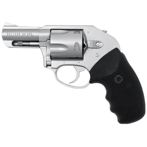 Charter Arms 74410 Bulldog On Duty 44 S&W Spl 5rd 2.50" Overall Stainless Steel with Black Rubber Grip Charter Arms 74410 Bulldog On Duty 44 S&W Spl 5rd 2.50" Overall Stainless Steel with Black Rubber Grip