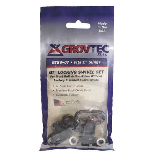 Grovtec US Inc GTSW07 Forend Locking Machine Screw Swivel Set Air Rifle 1" Detachable Black Oxide Crosman 1400 Steel Grovtec US Inc GTSW07 Forend Locking Machine Screw Swivel Set Air Rifle 1" Detachable Black Oxide Crosman 1400 Steel