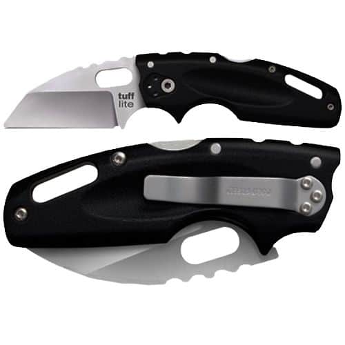 Cold Steel 20LT Tuff Lite 2.50" Folding Wharncliffe Plain Japanese AUS-8A SS Blade Griv-Ex Black Handle Cold Steel 20LT Tuff Lite 2.50" Folding Wharncliffe Plain Japanese AUS-8A SS Blade Griv-Ex Black Handle