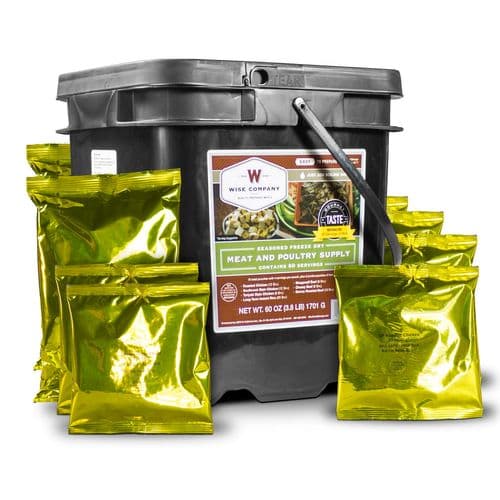 Wise Foods 07702 Grab N Go Bucket Freeze Dried Meat/Rice 60 Servings per Bucket Wise Foods 07702 Grab N Go Bucket Freeze Dried Meat/Rice 60 Servings per Bucket
