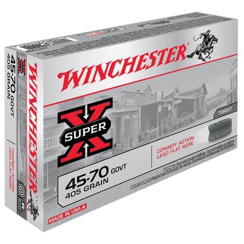 Winchester Ammo Super X Cowboy Action 45-70 Gov 405 gr Lead Flat Nose - X4570CB Winchester Ammo Super X Cowboy Action 45-70 Gov 405 gr Lead Flat Nose - X4570CB