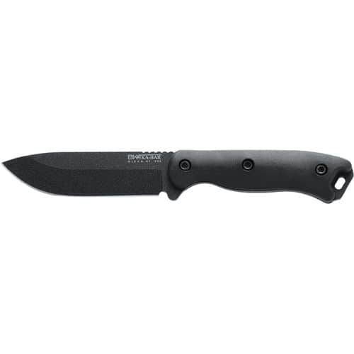 Ka-Bar BK16 Becker 4.38" Fixed Drop Point Plain Black 1095 Cro-Van Blade Black Ultramid Handle Ka-Bar BK16 Becker 4.38" Fixed Drop Point Plain Black 1095 Cro-Van Blade Black Ultramid Handle