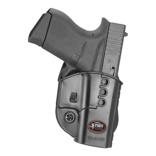 Fobus OWB Paddle Holster fits GLOCK 43 Left Hand Fobus OWB Paddle Holster fits GLOCK 43 Left Hand