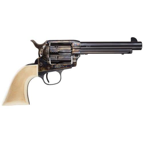 Taylors & Company 555127 1873 Marshal 45 Colt (LC) 6rd 5.50" Blued Cylinder & Barrel Color Case Hardened Steel Frame Checkered White Grip Taylors & Company 555127 1873 Marshal 45 Colt (LC) 6rd 5.50" Blued Cylinder & Barrel Color Case Hardened Steel Frame Checkered White Grip