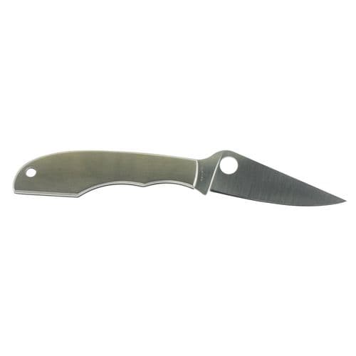 Spyderco C138P GrassHopper 2.31" Folding Clip Point Plain 3Cr13 Stainless Steel Blade/Stainless Handle Spyderco C138P GrassHopper 2.31" Folding Clip Point Plain 3Cr13 Stainless Steel Blade/Stainless Handle