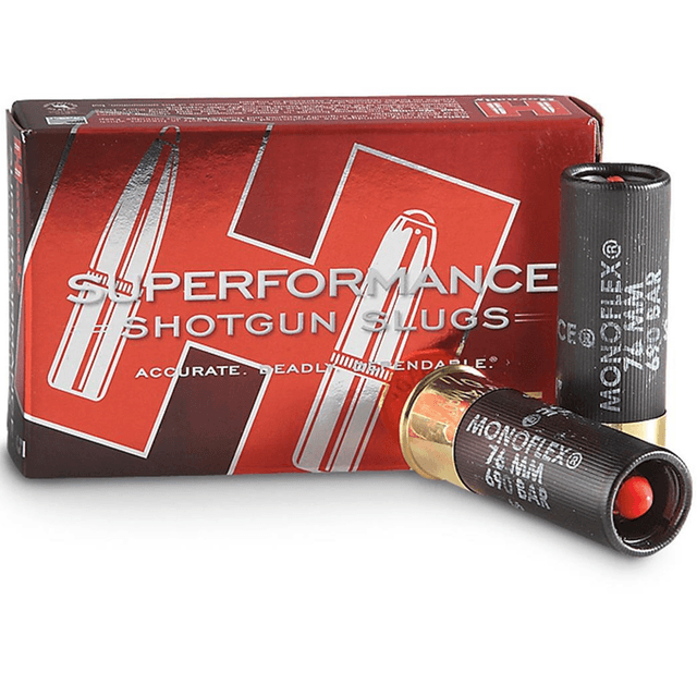 Hornady 86236 Superformance 12 Gauge 2.75" MonoFlex Slug Shot 5 Per Box Hornady 86236 Superformance 12 Gauge 2.75" MonoFlex Slug Shot 5 Per Box