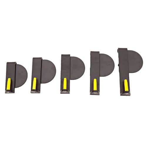 Versacarry 9MD Zerobulk Medium Black Plastic Resin Clip w/Yellow Derlin Barrel Retention Rod IWB 4" 9mm Ambidextrous Hand Versacarry 9MD Zerobulk Medium Black Plastic Resin Clip w/Yellow Derlin Barrel Retention Rod IWB 4" 9mm Ambidextrous Hand