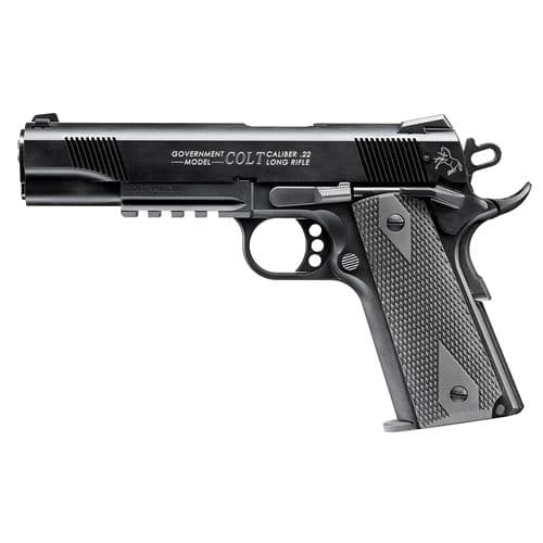 Walther Arms 517030810 1911 Colt Government A1 22 LR 5" 10+1 Black Black Polymer Grip with Rail Walther Arms 517030810 1911 Colt Government A1 22 LR 5" 10+1 Black Black Polymer Grip with Rail