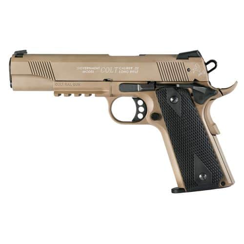 Walther Arms 5170310 1911 Colt Government A1 22 LR 5" 12+1 Flat Dark Earth Flat Dark Earth Steel Slide Black Polymer Grip Walther Arms 5170310 1911 Colt Government A1 22 LR 5" 12+1 Flat Dark Earth Flat Dark Earth Steel Slide Black Polymer Grip