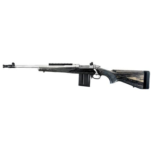 Ruger 6821 Scout 308 Win 18" 10+1 Matte Stainless Matte Stainless Left Hand Black Laminate Ruger 6821 Scout 308 Win 18" 10+1 Matte Stainless Matte Stainless Left Hand Black Laminate