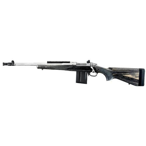 Ruger 6821 Scout 308 Win 18" 10+1 Matte Stainless Matte Stainless Left Hand Black Laminate Ruger 6821 Scout 308 Win 18" 10+1 Matte Stainless Matte Stainless Left Hand Black Laminate